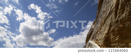 Mountains of Petra, Jordan, Middle East. Petra has been a UNESCO World Heritage Site since 1985 115864060