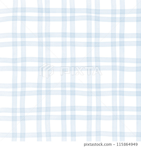 Blue Plaid Hand Drawn Background Overlay 115864949