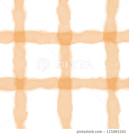 Orange Plaid Hand Drawn Background Overlay 115865282