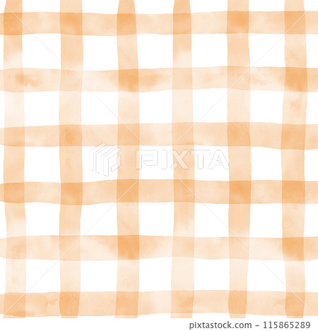Orange Plaid Hand Drawn Background Overlay 115865289