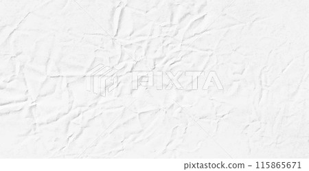 Vector wrinkled white paper texture. Realistic background Vector wrinkled white paper texture. Realistic background 115865671