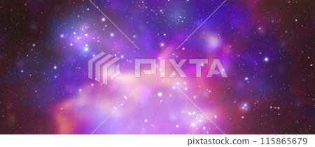 Space vector background with realistic nebula and shining stars. Magic colorful galaxy with stardust Space vector background with realistic nebula and shining stars. Magic colorful galaxy with stardust 115865679