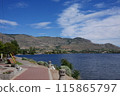 Canadian countryside landscape: Lake Osoyoos Canadian countryside landscape: Lake Osoyoos 115865797