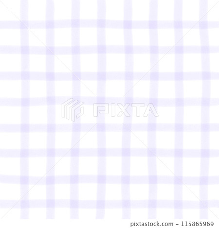 Purple Plaid Gingham Check Hand Drawn Background Overlay 115865969
