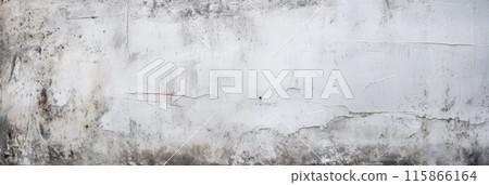 Aged White Concrete Wall Texture With Cracks And Stains. Grungy Background. Generative AI Aged White Concrete Wall Texture With Cracks And Stains. Grungy Background. Generative AI 115866164
