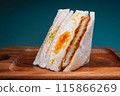 Mixed sandwich, egg, ham cutlet 115866269