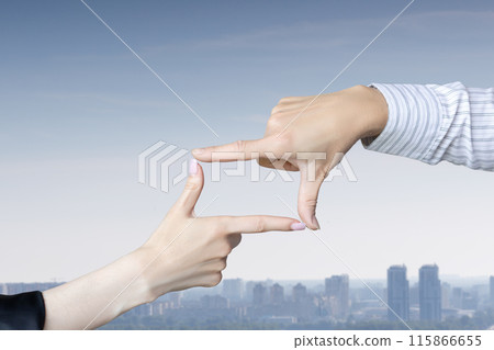 Hands pointing to a crop . Hands pointing to a crop . 115866655