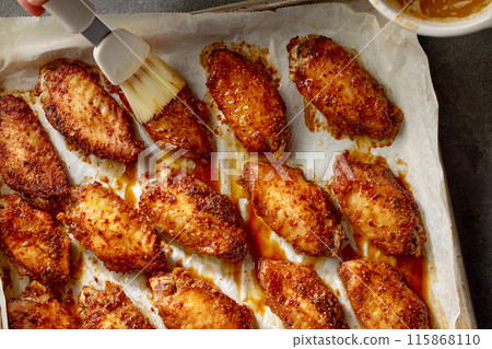 baked crispy chicken wings baked crispy chicken wings 115868110