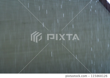 Image of heavy rain such as torrential rain 115868126