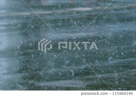 Image of heavy rain such as torrential rain 115868140