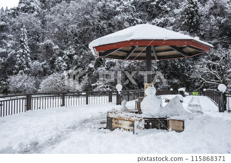 三朝溫泉雪景 三朝溫泉雪景 115868371
