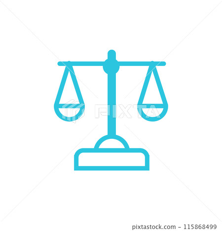 Balance icon. Isolated on white background. Balance icon. Isolated on white background. 115868499