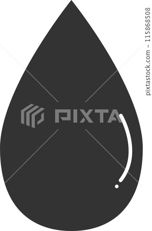 單色水滴的插圖 115868508