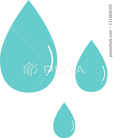 多個淺藍色水滴的插圖 多個淺藍色水滴的插圖 115868509