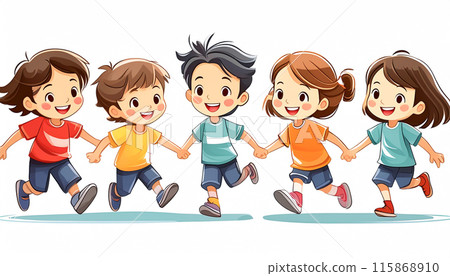 Kids playing with friends 115868910