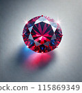 Ruby, a jewel, a single sparkle 115869349