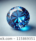 A single sparkle of blue jewel 115869351