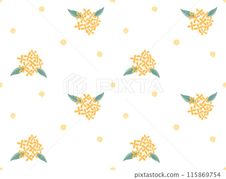 Osmanthus seamless pattern background 115869754