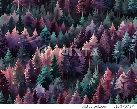 Trees standing in the forest 115870757