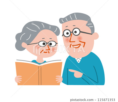 年長夫婦讀書 年長夫婦讀書 115871353