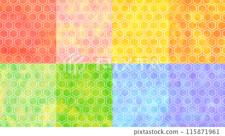 龜甲背景素材多彩 龜甲背景素材多彩 115871961