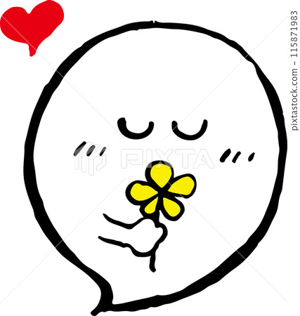 A cute ghost who loves flowers 115871983