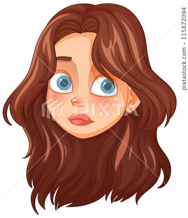 Young Woman with Brown Hair 115872094