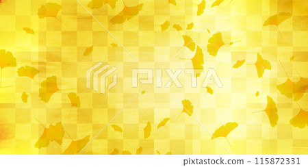 Autumn leaves ginkgo autumn background 115872331