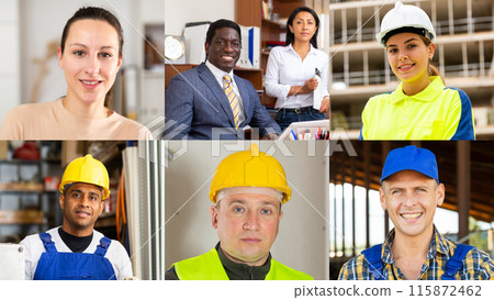 Group of people having video online meeting 115872462