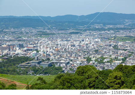 View of Nara city from Mount Wakakusa, Nara Prefecture View of Nara city from Mount Wakakusa, Nara Prefecture 115873064