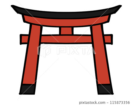 簡單鳥居插畫素材 簡單鳥居插畫素材 115873356
