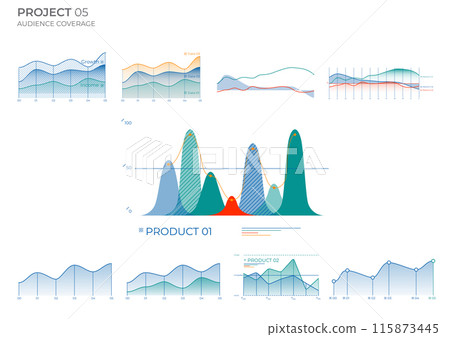 Abstract elements business charts. Abstract vector illustration. Abstract elements business charts. Abstract vector illustration. 115873445