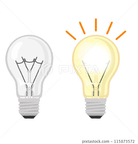 Illustration of a light bulb 115873572