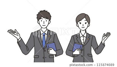 Introducing male and female lawyers Introducing male and female lawyers 115874089