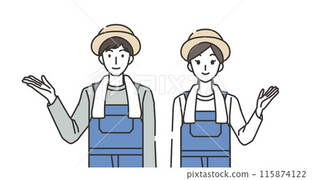 Introducing male and female farmers 115874122