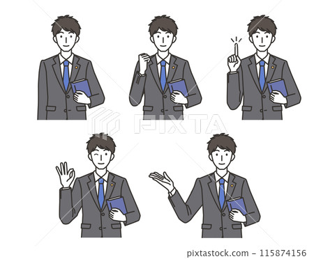 律師男性插畫集 115874156