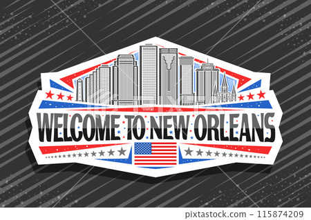 Vector logo for New Orleans Vector logo for New Orleans 115874209