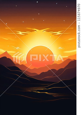 cellphone, mobile phone, ios, android, colorful abstract art illustration 115874970