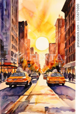 Abstract expressionist art style , the picture show 115875000