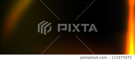 Dusty light leak effect background. Retro film bokeh flare overlay. Old vintage grainy photo filter texture template. Exposed photography wallpaper. Abstract blurry saturated gradient backdrop. Vector 115875072