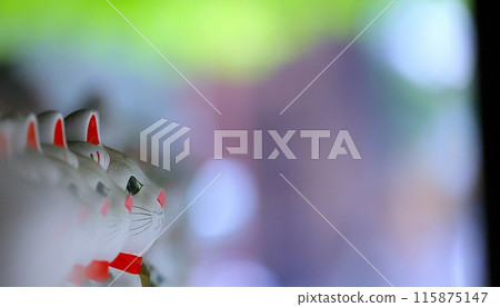 Lucky cats bring good fortune and prosperity to business 115875147
