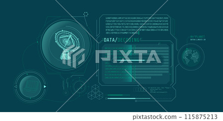 Interface screen for decoding radio telescope data. Interface screen for decoding radio telescope data. 115875213