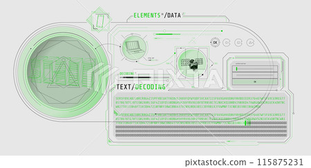 HUD interface for processing server data with text decoding. HUD interface for processing server data with text decoding. 115875231