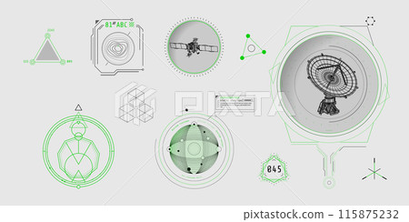 Design elements for infographic of data communication. Design elements for infographic of data communication. 115875232