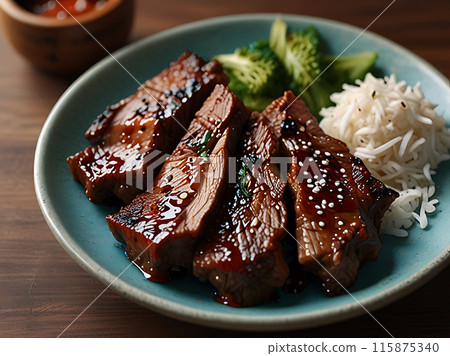 Bulgogi is a fermented meat that is usually beef. 115875340