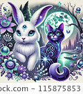 The magical world of cats and rabbits 115875853
