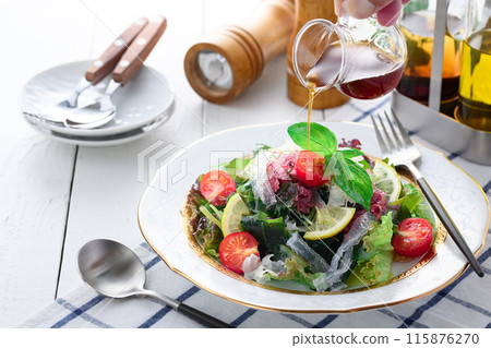 健康海藻沙拉（5種海藻、銀耳、蒟蒻瓊脂） 115876270