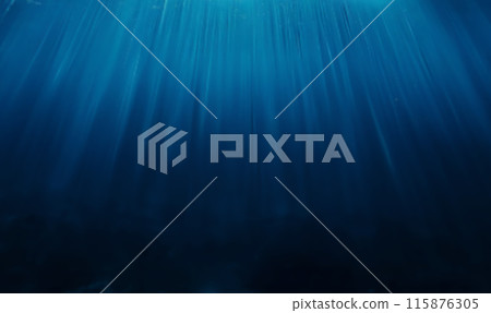 深海背景與淺色水下背景圖 115876305