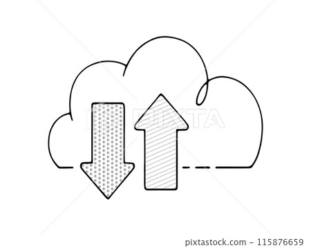 simple cloud icon simple cloud icon 115876659
