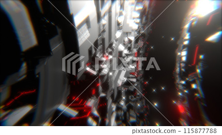 VJ Cyberspace Tunnel Machine Space Sci-fi White [There is another Ver] 115877788